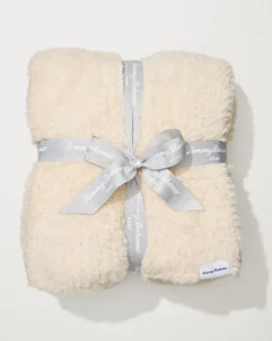 Tommy Bahama Faux Sable Knit Throw- Throws