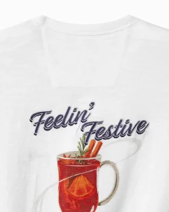 Tommy Bahama Feelin' Festive Long-Sleeve Lux T-Shirt- T-Shirts|Shirts