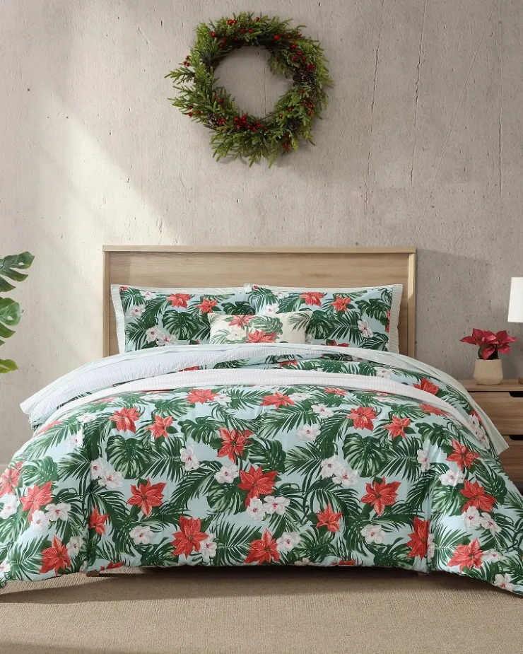Tommy Bahama Festive Palms Reversible Full/Queen 3-Piece Comforter Set- Comforters & Duvets