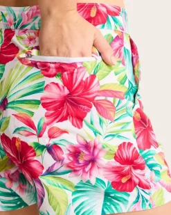 Tommy Bahama Fiesta Floral Beach Shorts-Women Beach Coverups|Shorts