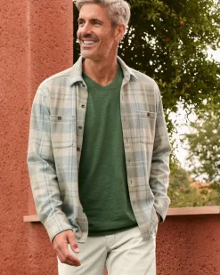 Tommy Bahama Fireside Modesto Stretch Flannel Shirt- Shirts