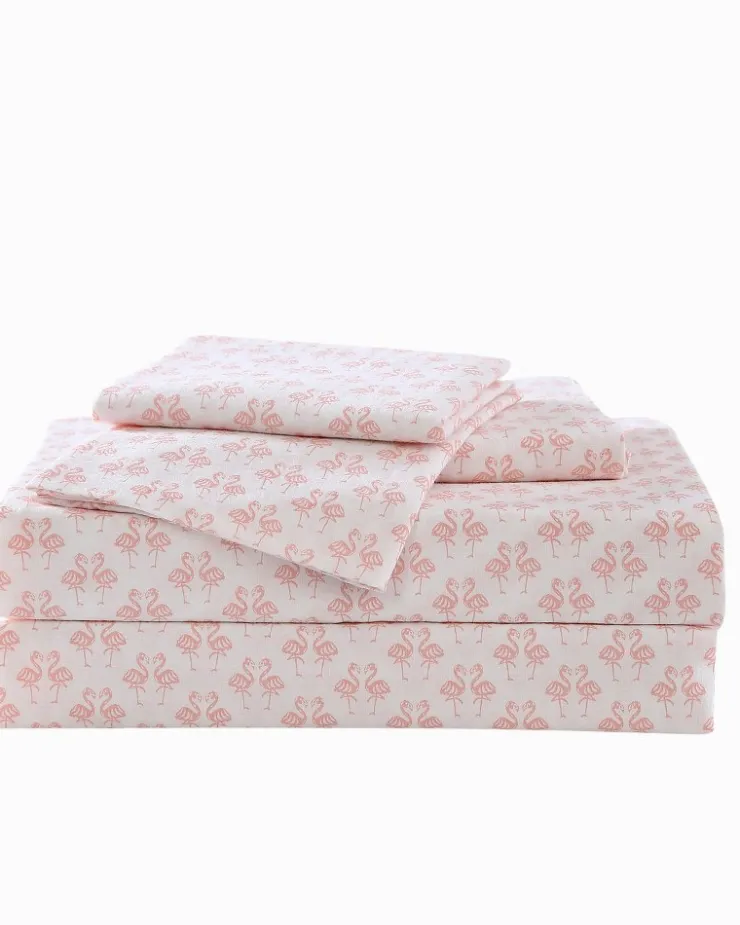 Tommy Bahama Flamingle 4-Piece Queen Sheet Set- Sheet Sets & Bedskirts