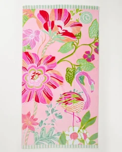 Tommy Bahama Flamingo Pineapple Beach Towel- Beach Towels