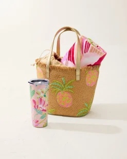 Tommy Bahama Flamingo Pineapple Beach Towel- Beach Towels