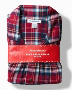 Tommy Bahama Flannel Long Sleeve & Pants Pajama Set- Loungewear & Pajamas