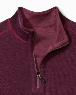 Tommy Bahama Flip Coast Reversible Half-Zip Sweatshirt- Sweatshirts