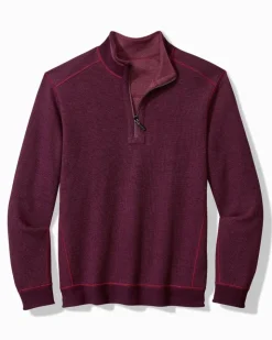 Tommy Bahama Flip Coast Reversible Half-Zip Sweatshirt- Sweatshirts
