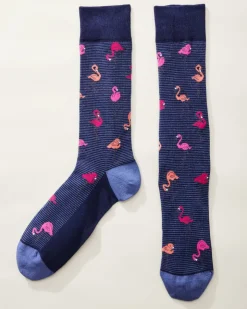 Tommy Bahama Flock N' Roll Socks- Socks
