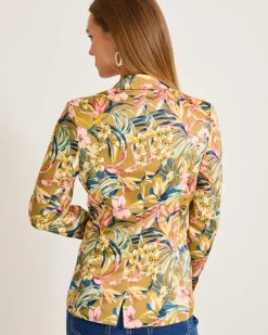 Tommy Bahama Flora Amora Satin Blazer-Women Jackets