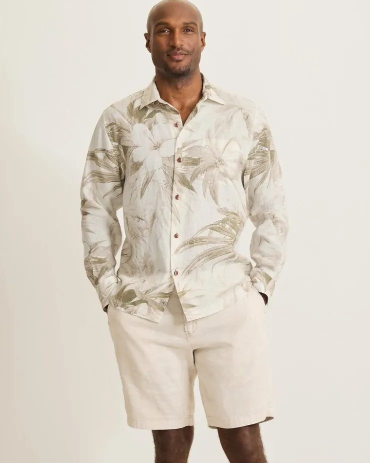 Tommy Bahama Flora Oasis Long-Sleeve Linen Shirt- Shirts