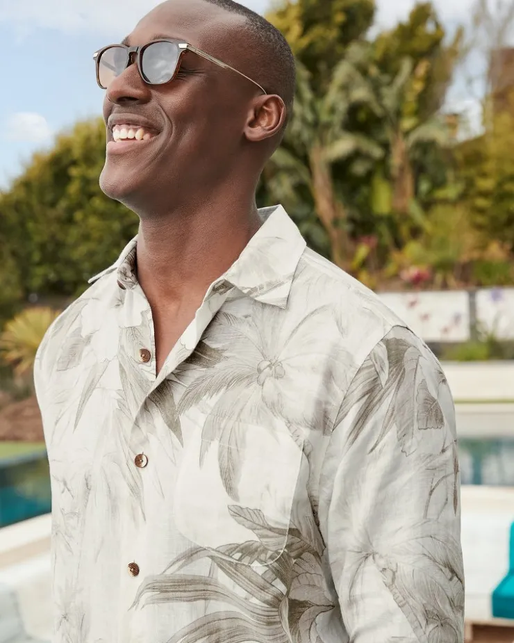 Tommy Bahama Flora Oasis Long-Sleeve Linen Shirt- Shirts