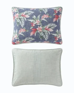 Tommy Bahama Floral Enchantment Reversible 3-Piece Full/Queen Quilt Set- Quilts & Blankets