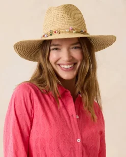 Tommy Bahama Gema Continental Raffia Hat-Women Hats & Caps
