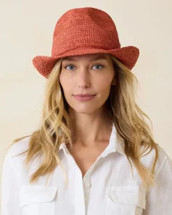 Tommy Bahama Gigi Crochet Raffia Hat-Women Hats & Caps