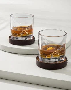 Tommy Bahama Grand Canyon Whiskey Glasses—Set of 2- Drinkware & Bar