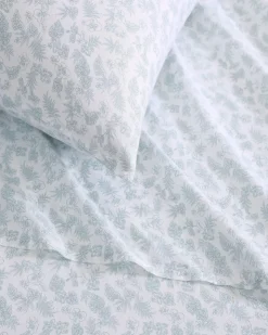 Tommy Bahama Hibiscus Bloom 4-Piece Queen Sheet Set- Sheet Sets & Bedskirts