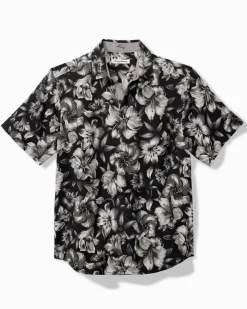 Tommy Bahama Hibiscus Hideaway Silk Camp Shirt- Shirts