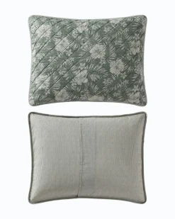 Tommy Bahama Hibiscus Reversible 3-Piece Full/Queen Quilt Set- Quilts & Blankets