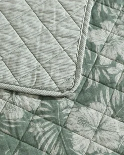 Tommy Bahama Hibiscus Reversible 3-Piece King Quilt Set- Quilts & Blankets