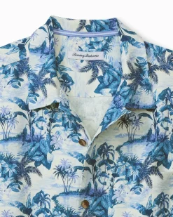 Tommy Bahama Hidden Horizons Silk Camp Shirt- Shirts