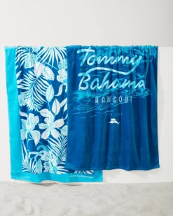 Tommy Bahama High Tide Hangout & Island Cays Blooms Beach Towels — Set of 2- Beach Accessories|Beach Towels