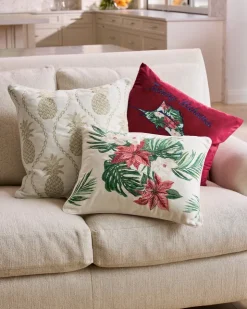 Tommy Bahama Holiday Marlin Velvet Embroide Decorative Pillow- Pillows & Shams