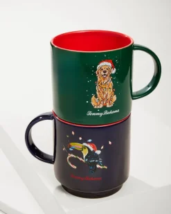 Tommy Bahama Huladay Retriever Stackable Mug- Drinkware & Bar