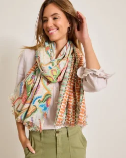 Tommy Bahama Hypnotic Garden Double Face Scarf-Women Scarves & Wraps