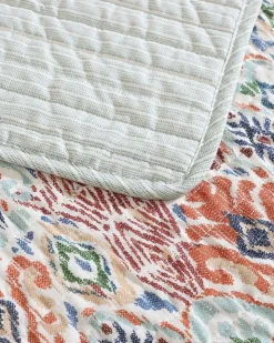 Tommy Bahama Ikat Tropics Reversible 3-Piece King Quilt Set- Quilts & Blankets