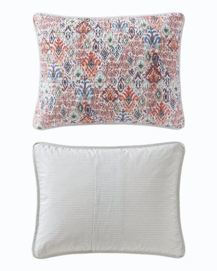 Tommy Bahama Ikat Tropics Reversible 3-Piece King Quilt Set- Quilts & Blankets