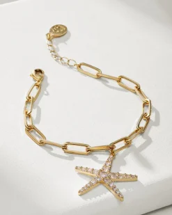 Tommy Bahama Indigo Bay Starfish Charm Bracelet-Women Jewelry