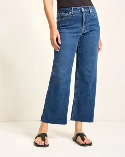 Tommy Bahama Indigo Palms™ High-Rise Cropped Wide-Leg Jeans-Women Pants & Crops|Jeans