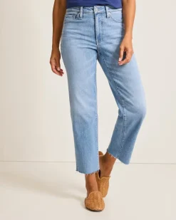 Tommy Bahama Indigo Palms™ High-Rise Cropped Straight-Leg Jeans-Women Pants & Crops|Jeans