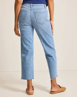 Tommy Bahama Indigo Palms™ High-Rise Cropped Straight-Leg Jeans-Women Pants & Crops|Jeans
