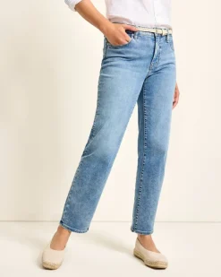 Tommy Bahama Indigo Palms™ High-Rise Straight-Leg Jeans-Women Pants & Crops|Jeans