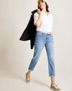 Tommy Bahama Indigo Palms™ Mid-Rise Slim Boyfriend Jeans-Women Pants & Crops|Jeans