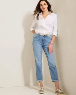 Tommy Bahama Indigo Palms™ Mid-Rise Slim Boyfriend Jeans-Women Pants & Crops|Jeans