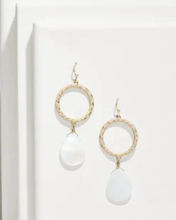 Tommy Bahama Indigo Shore Mother of Pearl Teardrop Earrings-Women Jewelry