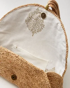 Tommy Bahama Islamora Lux Crocheted Raffia Clutch-Women Handbags & Clutches
