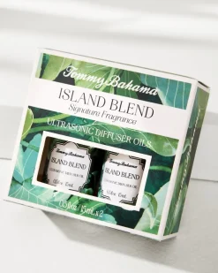 Tommy Bahama Ceramic Pineapple Diffuser Oil Refill Set- Candles & Diffusers