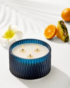 Tommy Bahama 11.3-oz. Cut Glass 3-Wick Candle- Candles & Diffusers