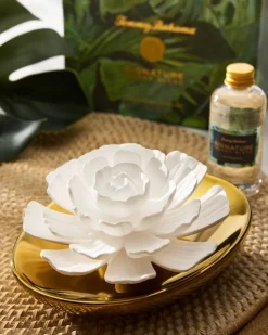 Tommy Bahama Porcelain Flower Diffuser- Candles & Diffusers