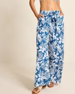 Tommy Bahama Island Blooms Drawstring Beach Pants-Women Pants & Crops|Beach Coverups