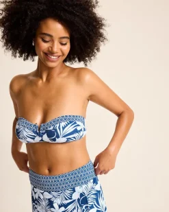 Tommy Bahama Island Cays Blooms Bandeau Bikini Top-Women Bikini Tops