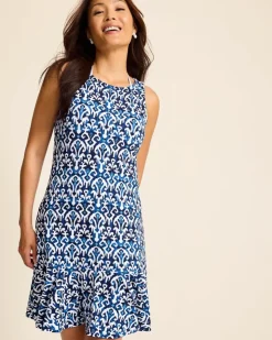 Tommy Bahama Island Cays Blooms Flounce Coverup Dress-Women Beach Coverups|Dresses