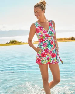 Tommy Bahama Island Cays Fiesta Beach Romper-Women Beach Coverups|Dresses