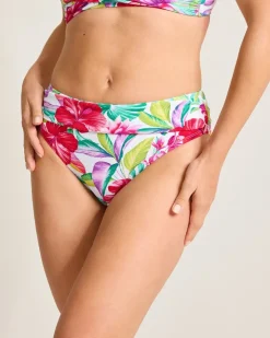Tommy Bahama Island Cays Fiesta High-Waist Sash Bikini Bottoms-Women Bikini Bottoms