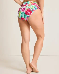Tommy Bahama Island Cays Fiesta High-Waist Sash Bikini Bottoms-Women Bikini Bottoms