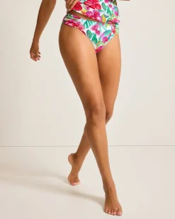 Tommy Bahama Island Cays Fiesta Reversible Shirred Hipster Bikini Bottoms-Women Bikini Bottoms