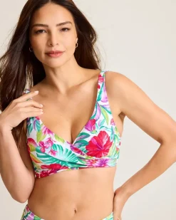 Tommy Bahama Island Cays Fiesta Underwire Wrap Bikini Top-Women Bikini Tops